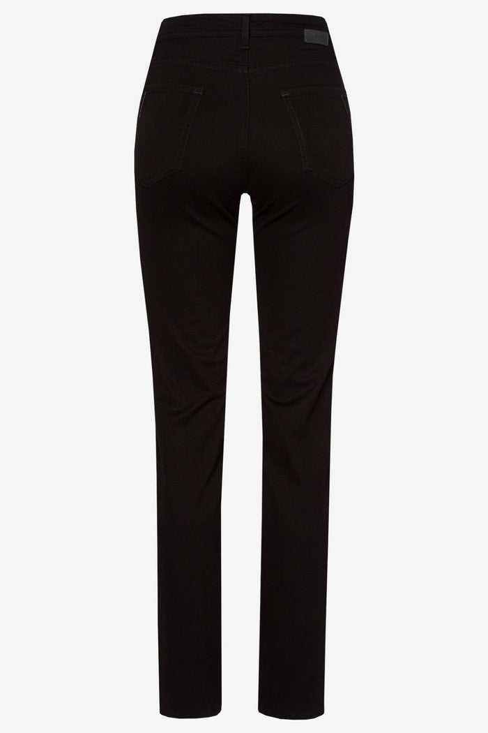 Brax Mary 71-1707 02 Black Regular Fit Straight Leg Jeans - Dotique Chesterfield
