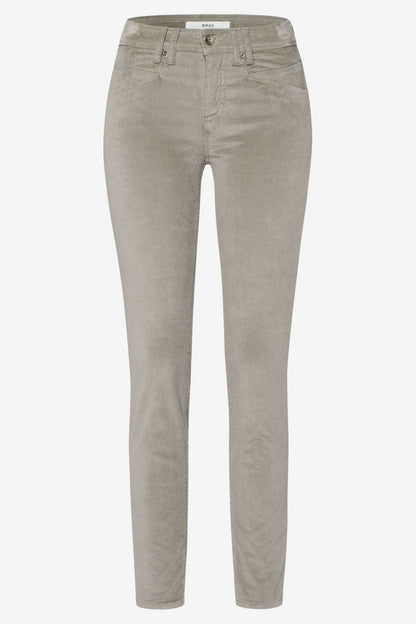 Brax Shakira 79-1634 07 Grey Skinny Cozy Cord Jeans - Dotique Chesterfield