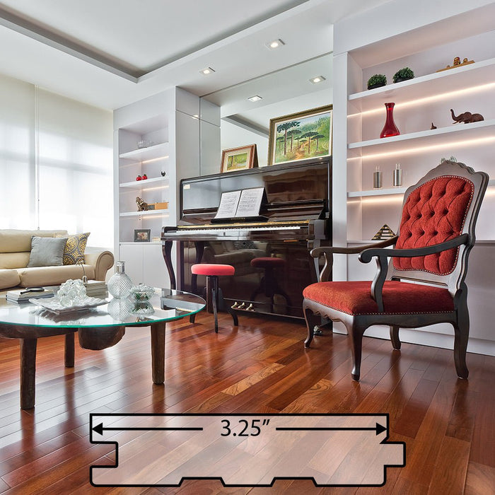Brazilian Cherry (Jatoba) Engineered Flooring 0.5″ x 3.25″ Prefinished Satin, $6.69/sqft - Advantage Lumber