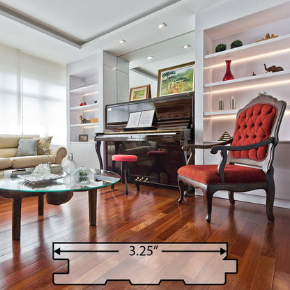 Brazilian Cherry (Jatoba) Engineered Flooring 0.5625″ x 3.25″ Prefinished Satin, $5.35/sqft - Advantage Lumber
