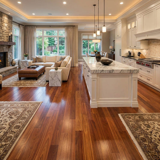 Brazilian Cherry (Jatoba) Engineered Flooring 0.5625″ x 5″ Prefinished Satin, $5.43/sqft - Advantage Lumber