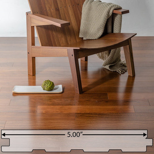 Brazilian Chestnut (Sucupira) Engineered Flooring 0.5625″ x 5″ Prefinished, Satin, $5.97/sqft - Advantage Lumber