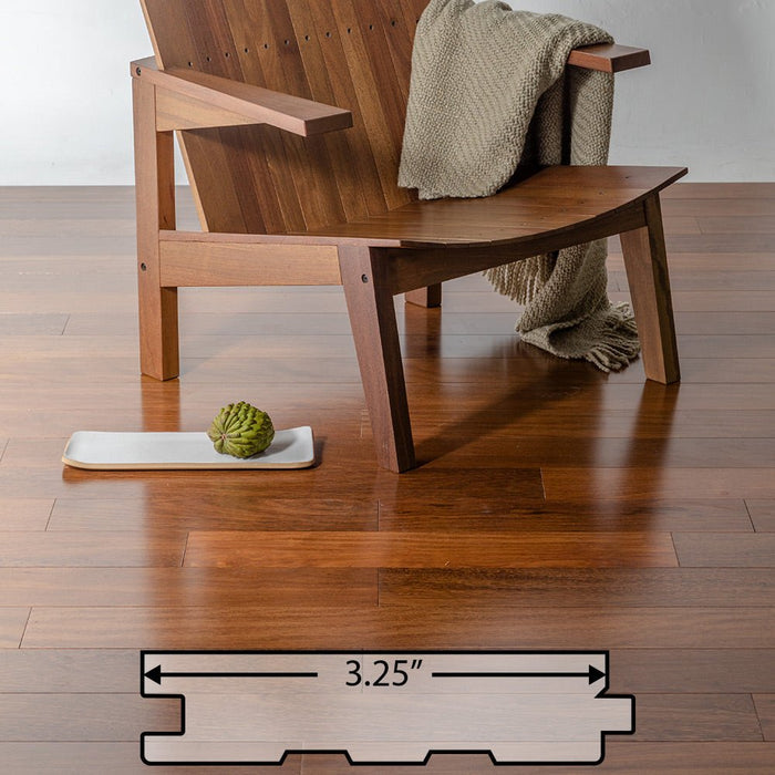 Brazilian Chestnut (Sucupira) Solid Flooring 0.75″ x 3.25″ Prefinished Matte, $5.96/sqft - Advantage Lumber
