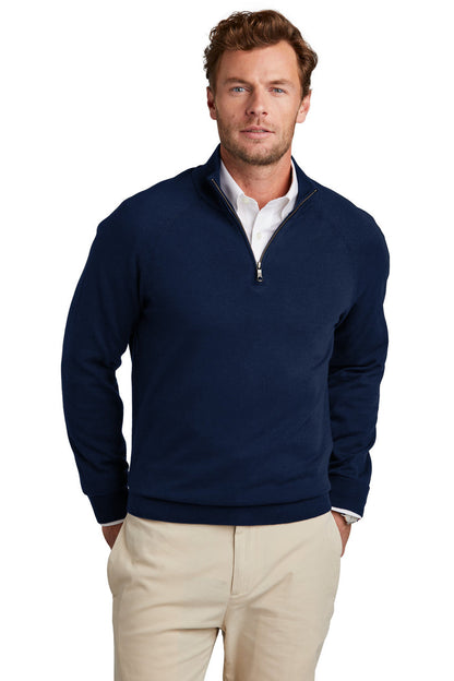 Brooks Brothers ®  Cotton Stretch 1/4-Zip Sweater BB18402