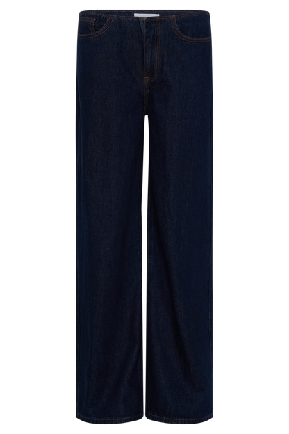 Caitlin Mid Rise Denim Jeans - Indigo Blue
