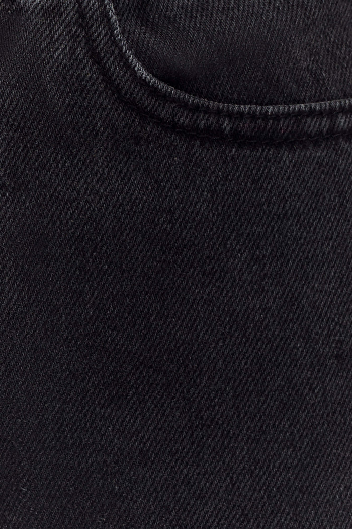 Caitlin Mid Rise Denim Jeans - Washed Black