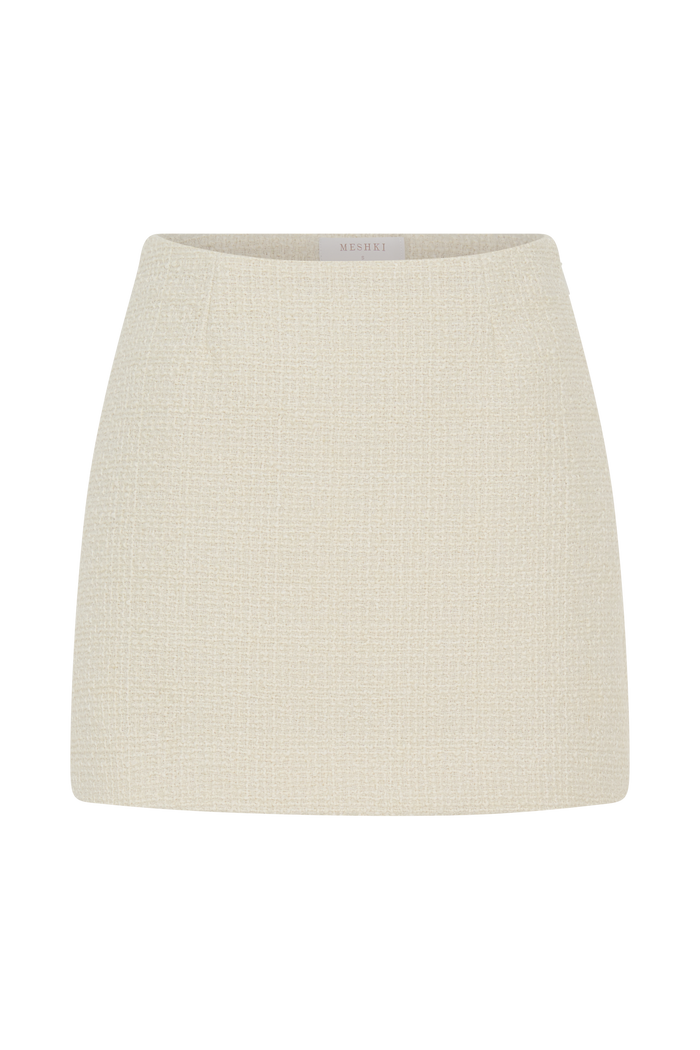 Camilla Boucle Mini Skirt - Ivory