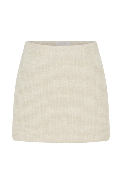 Camilla Boucle Mini Skirt - Ivory
