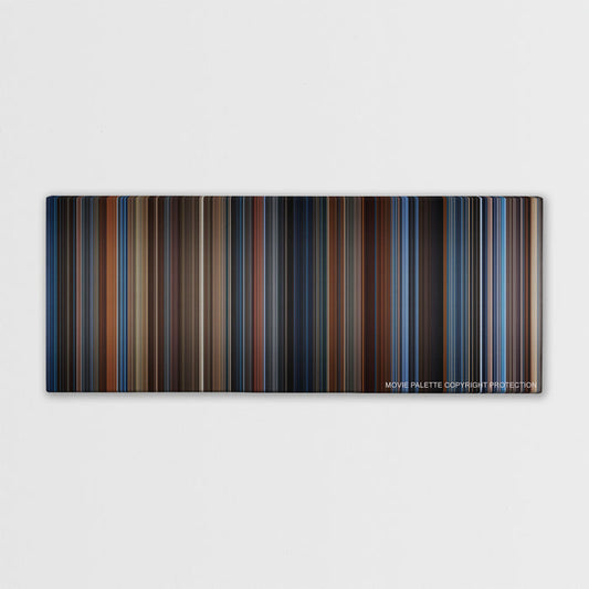 Captain America: The First Avenger color palette canvas print: thousands of thin vertical stripes of color