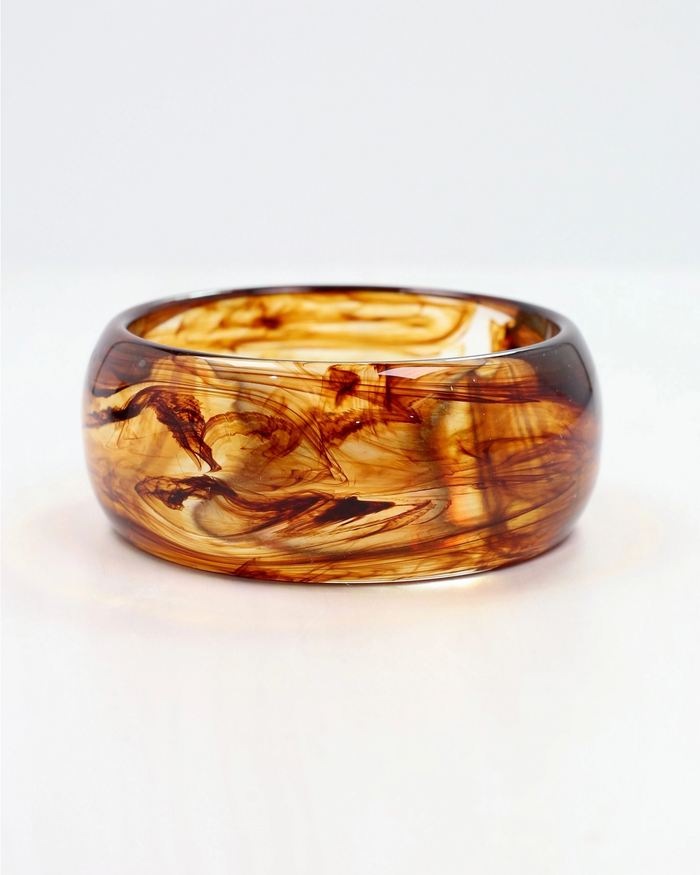 Carole Bangle Bracelet - Tortoise