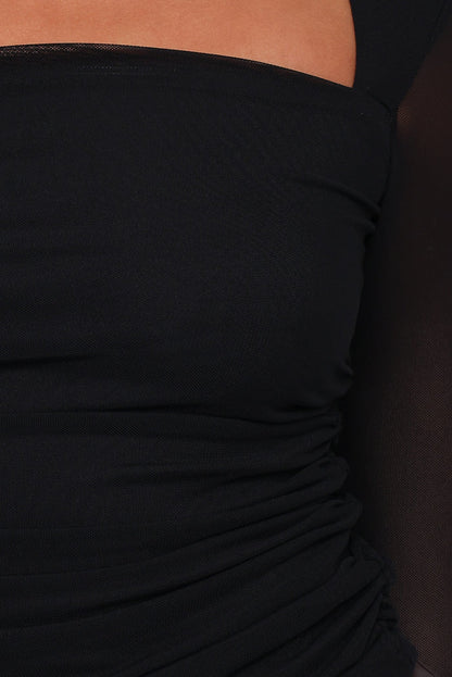 Petal and Pup USA TOPS Cerys Mesh Top - Black