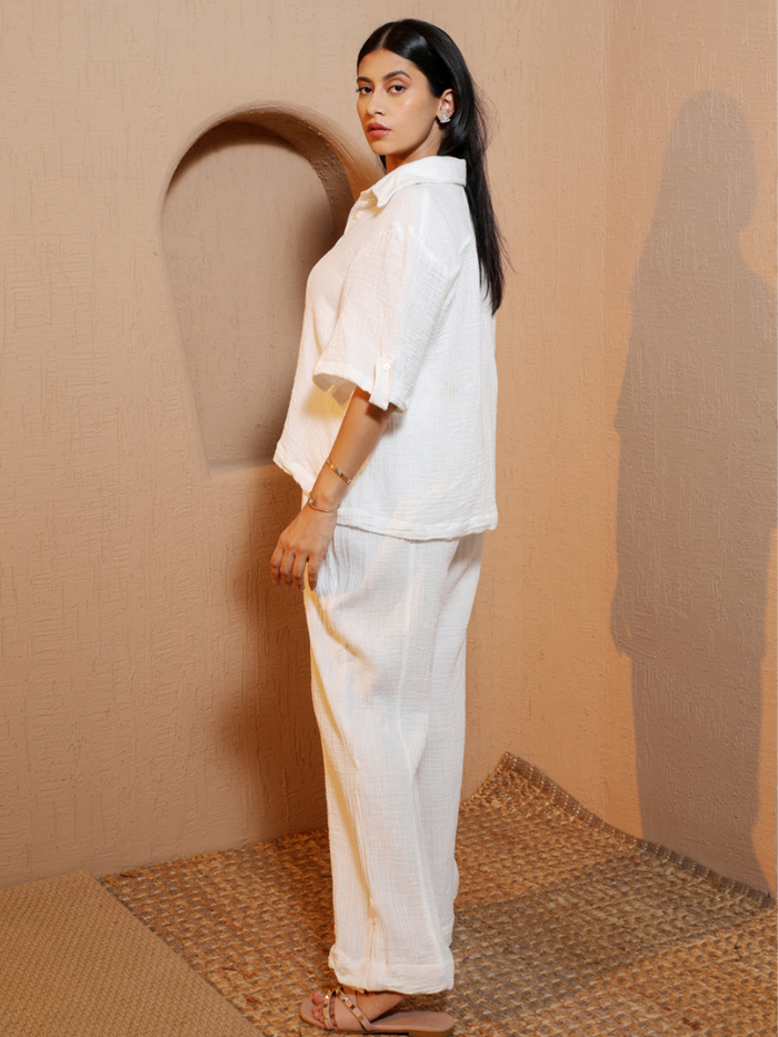 Charm Shirt with Ease Pant Co ord Set