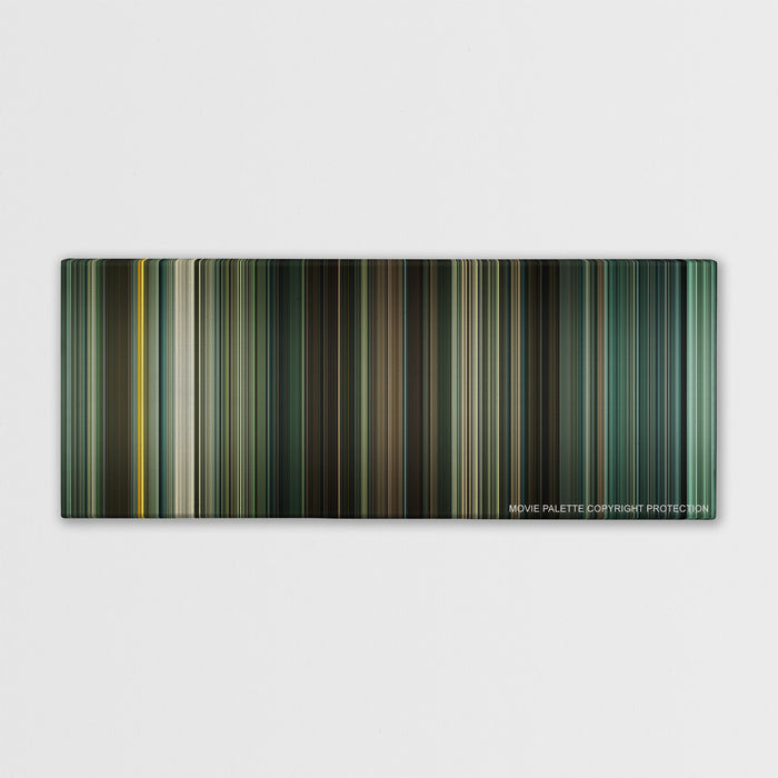 Children of Men color palette canvas print: thousands of thin vertical stripes of color