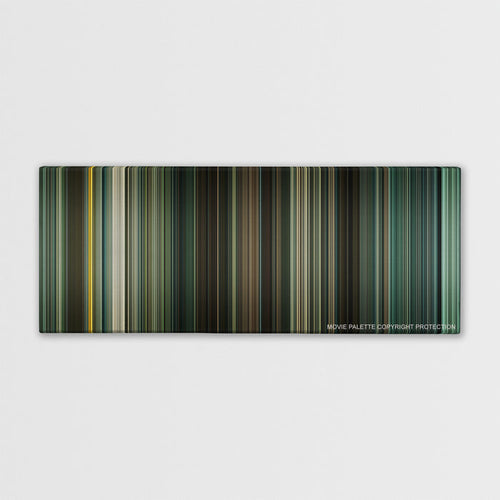 Children of Men color palette canvas print: thousands of thin vertical stripes of color