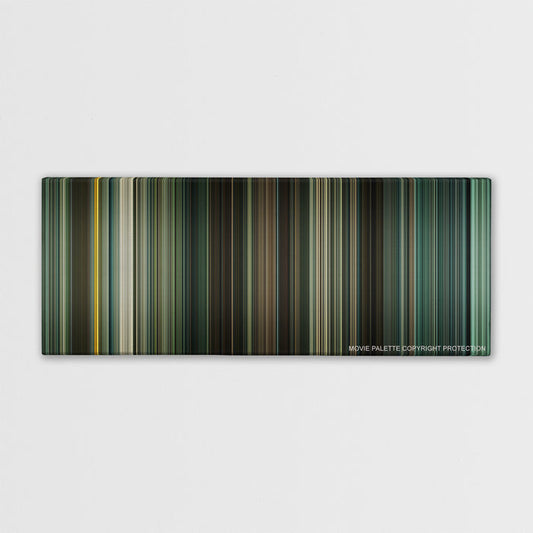 Children of Men color palette canvas print: thousands of thin vertical stripes of color