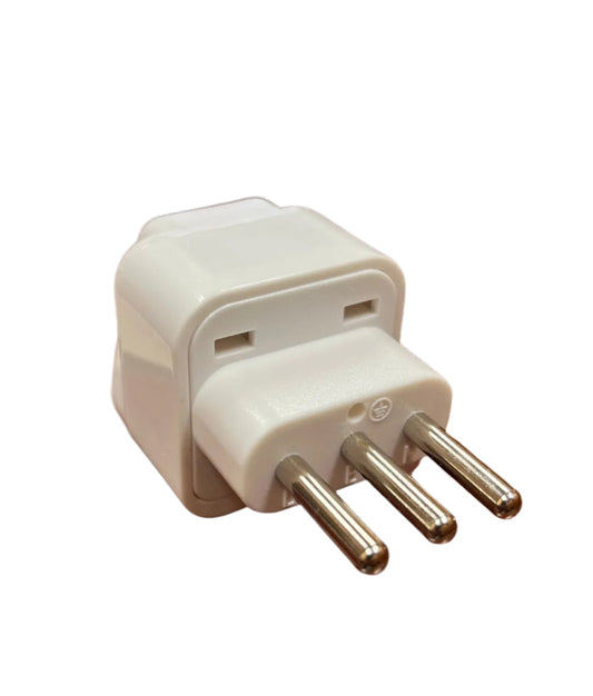 Ckitze B-12AN Grounded Universal Plug Adapter Type L for Italy, Uruguay and more - CE Certified