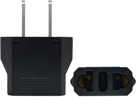 Ckitze US European to American Outlet Plug Adapter
