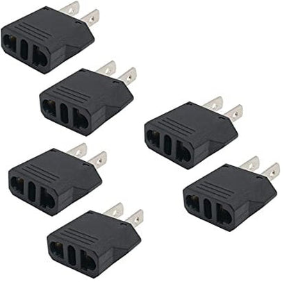 Ckitze US European to American Outlet Plug Adapter