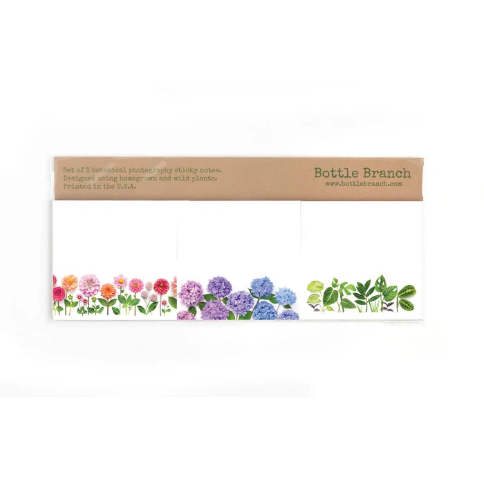 Classic Plants Sticky Notes Set of 3