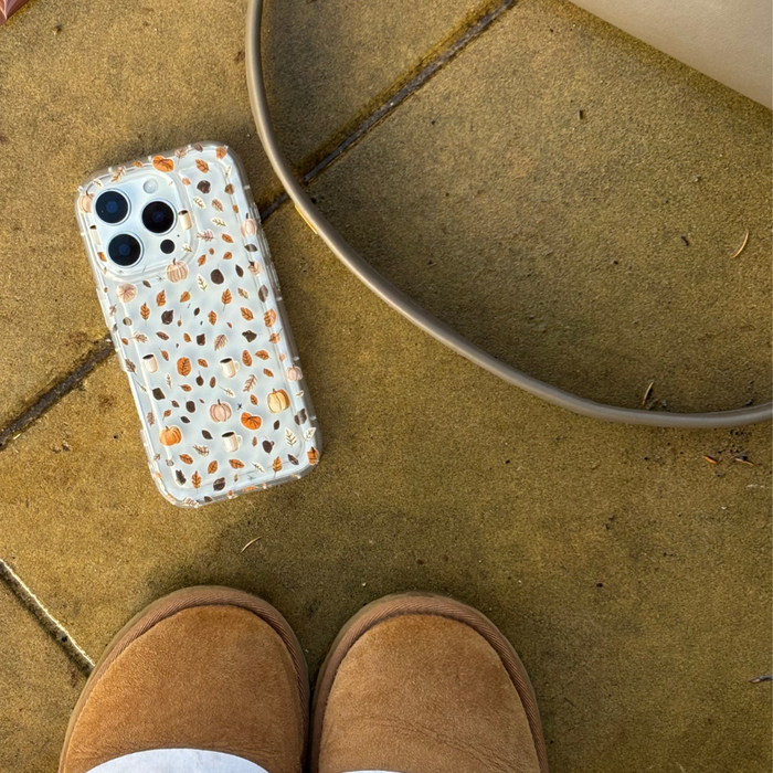 Clear Phone Case - Pumpkin Latte