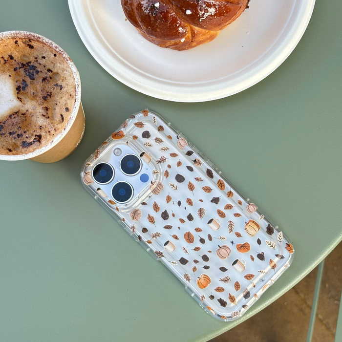 Clear Phone Case - Pumpkin Latte