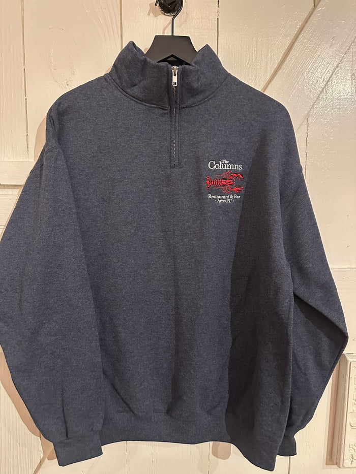 Col-1/4 Zip Heather Navy