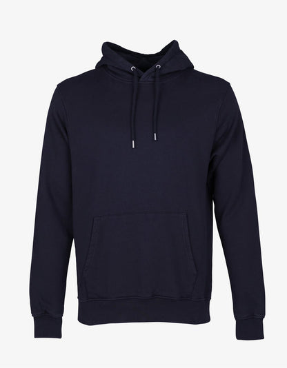 COLORFUL STANDARD - CLASSIC ORGANIC HOOD - DEEP BLACK - SWEAT À CAPUCHE NOIR EN COTON BIOLOGIQUE - UNISEXE-Pulls et Sweats-CS1006