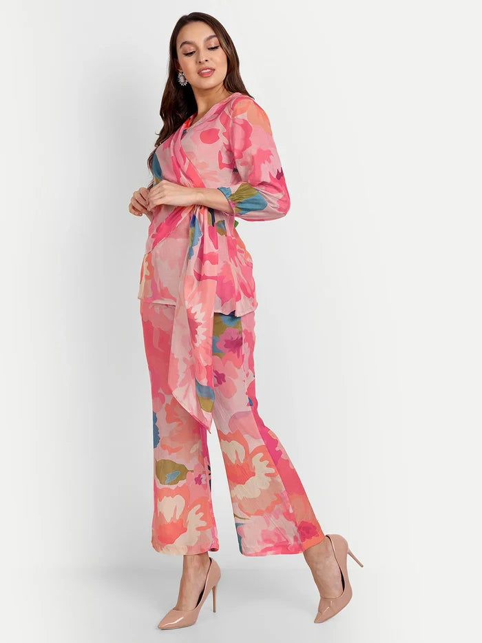 Combo -  Cotton Viscose Top + Muslin Co-Ord Set