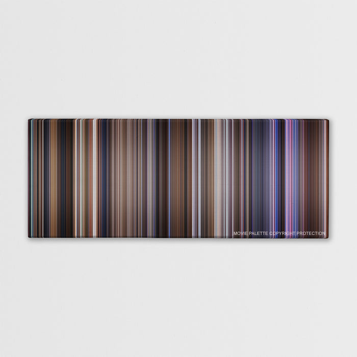 Contact color palette canvas print: thousands of thin vertical stripes of color