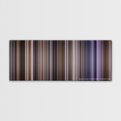 Contact color palette canvas print: thousands of thin vertical stripes of color
