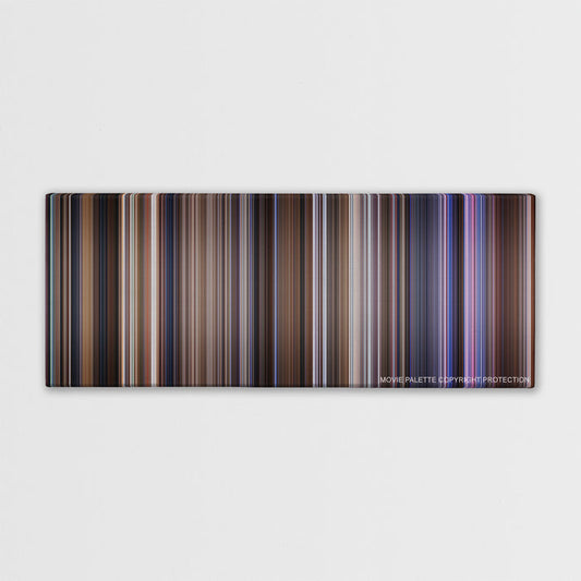 Contact color palette canvas print: thousands of thin vertical stripes of color