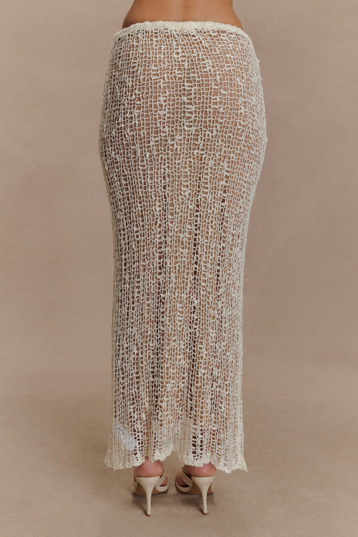 Cordelia Knit Maxi Skirt - Ivory