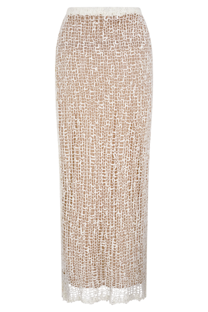 Cordelia Knit Maxi Skirt - Ivory