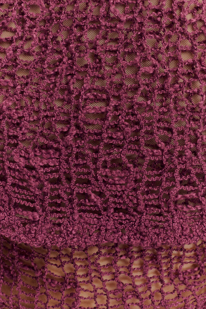 Cordelia Off Shoulder Knit Top - Mauve
