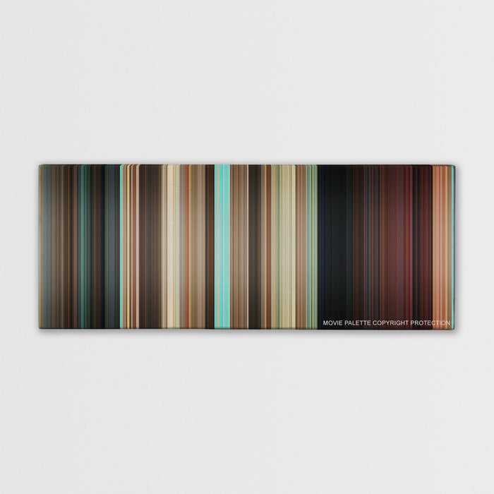 Couples Retreat color palette canvas print: thousands of thin vertical stripes of color