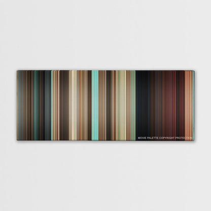 Couples Retreat color palette canvas print: thousands of thin vertical stripes of color