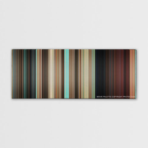 Couples Retreat color palette canvas print: thousands of thin vertical stripes of color