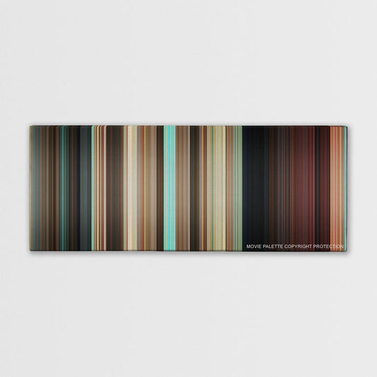 Couples Retreat color palette canvas print: thousands of thin vertical stripes of color