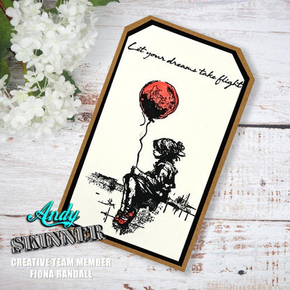 Creative Expressions 3.5"X5.25" Rubber Stamp By Andy Skinner - Let Your Dreams Take Flight
