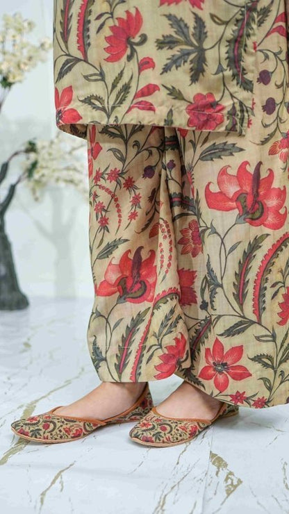 Crimson Bloom Unstitched X Khussa (Combo Set)