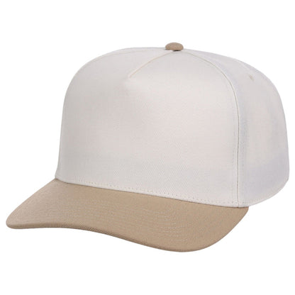 Crowns By Lids Hook Shot 2-Tone A-Frame Cap - Ivory/Tan