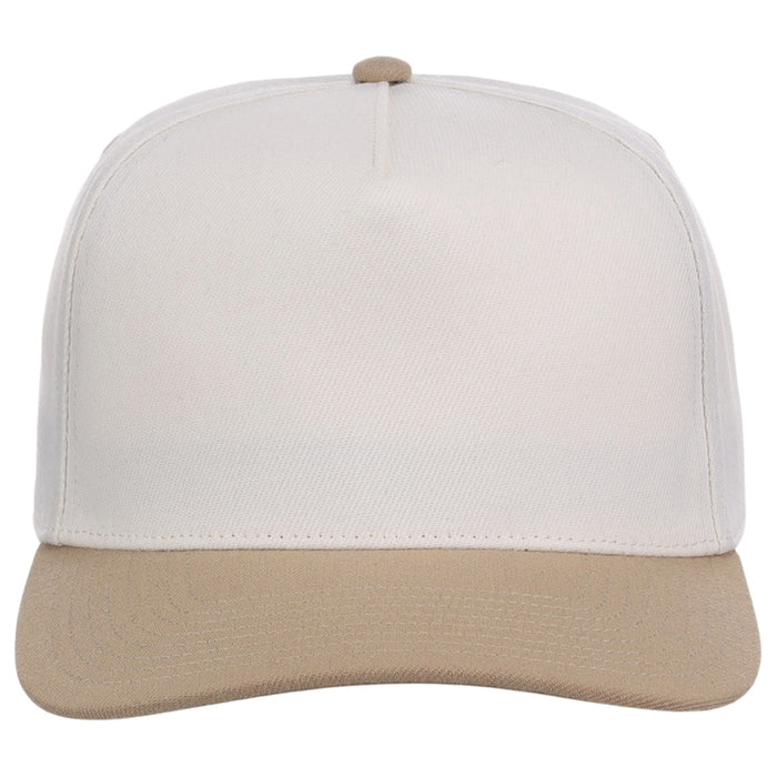Crowns By Lids Hook Shot 2-Tone A-Frame Cap - Ivory/Tan