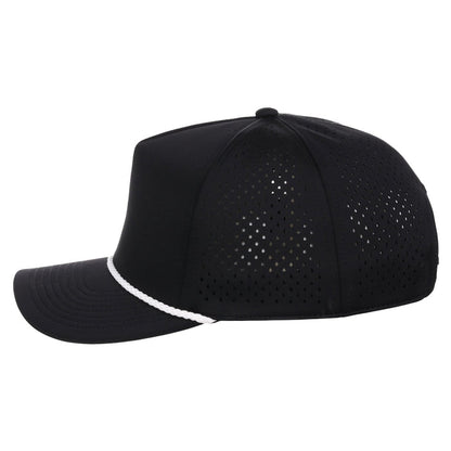 Crowns By Lids Rope 5-Panel Tech Cap - Black