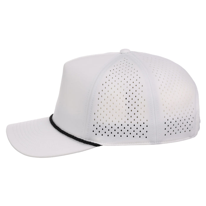 Crowns By Lids Rope 5-Panel Tech Cap - White