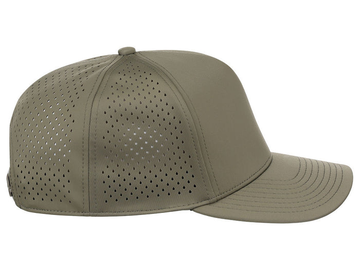 Crowns By Lids Tee Box 5-Panel Tech Cap - Olive