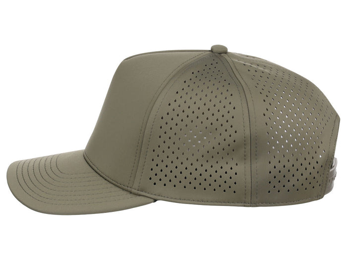 Crowns By Lids Tee Box 5-Panel Tech Cap - Olive