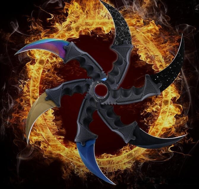 11 colors CSGO Counter Strike KARAMBIT Tactical Claw Neck Knife w/ Sheath
