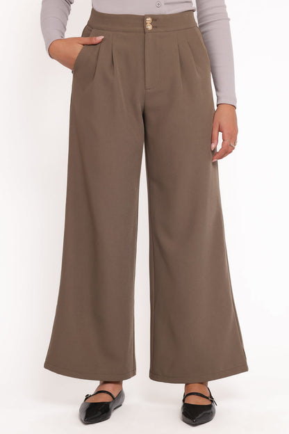 Petal and Pup USA BOTTOMS Curtis Pants - Taupe