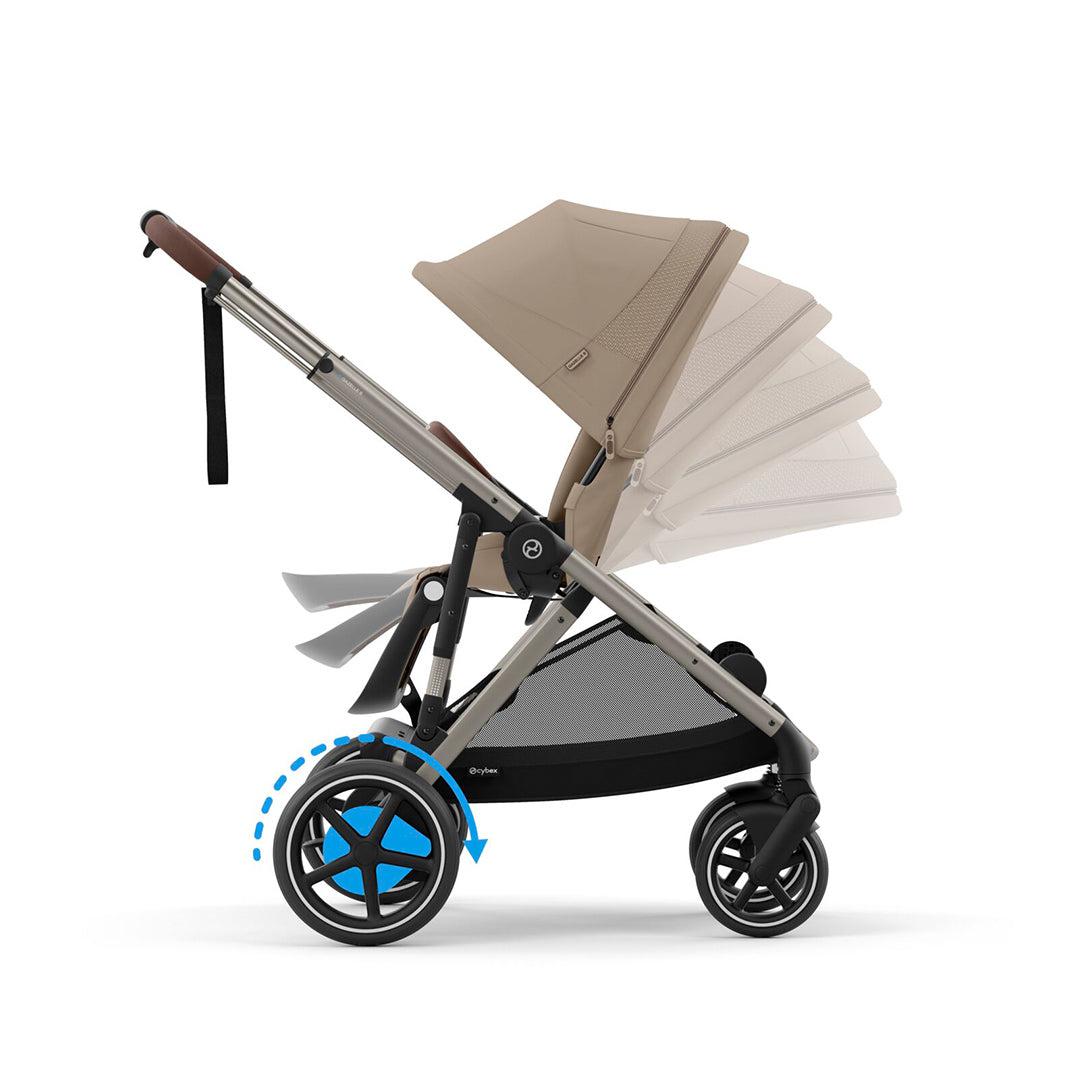 CYBEX e-Gazelle S Pushchair - Almond Beige