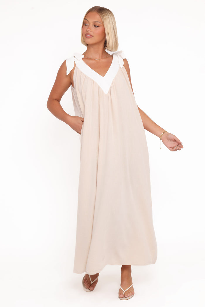 Petal and Pup USA DRESSES Dami Maxi Dress - Oatmeal